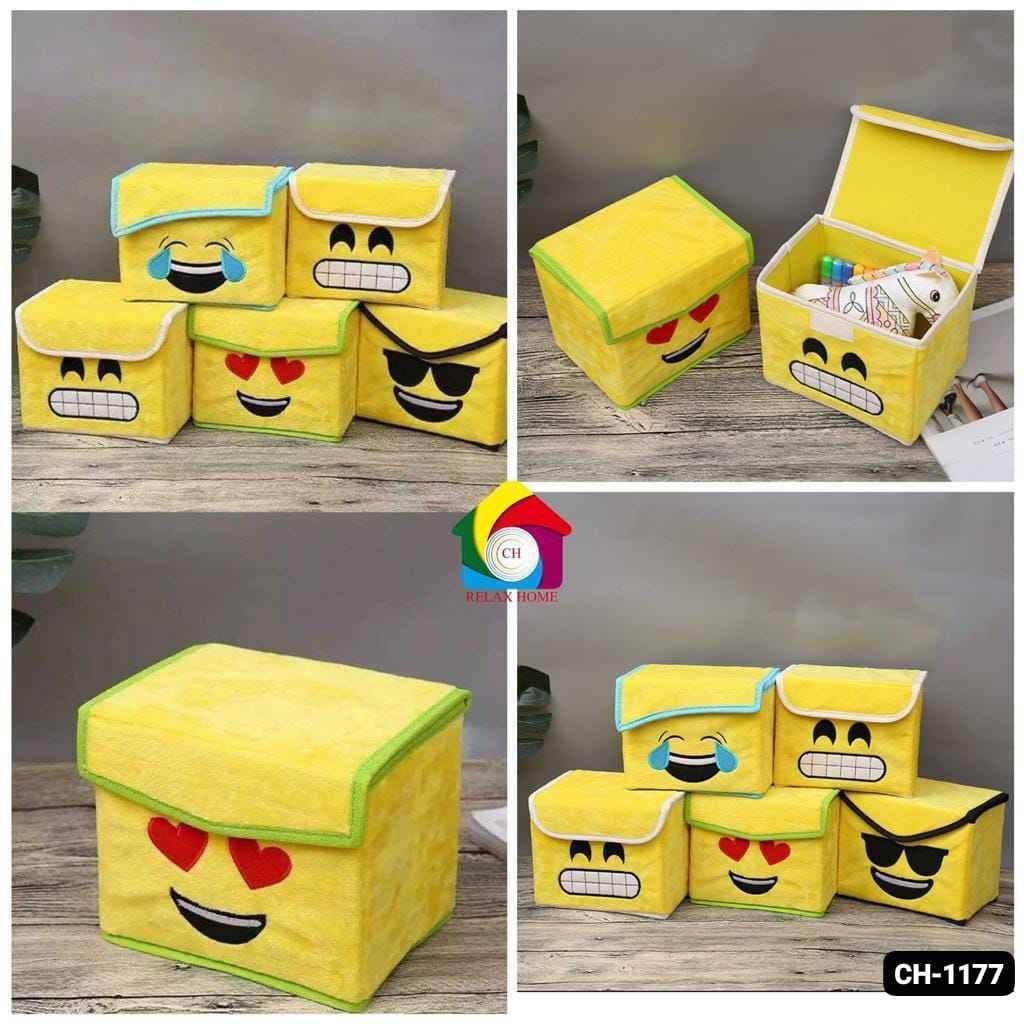 Smiley cute mini storage box