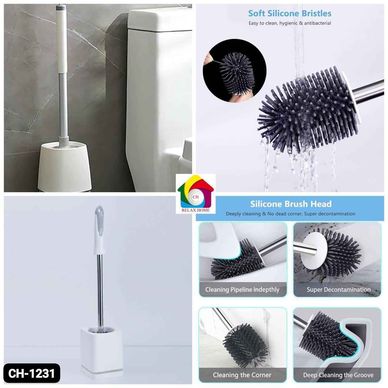 Toilet Brush With Holder Set