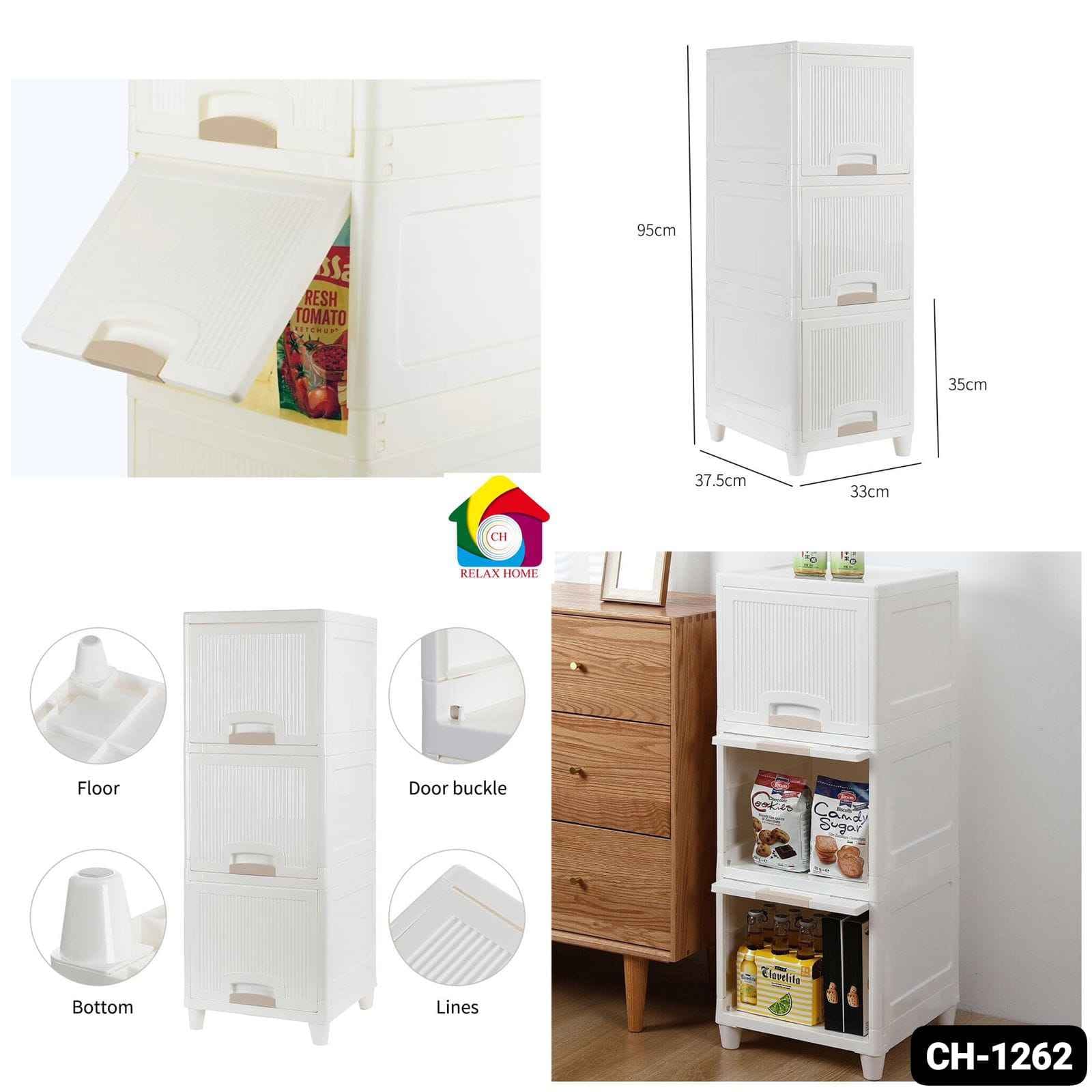 3 Layer Plastic Drawer Storage Organizer
