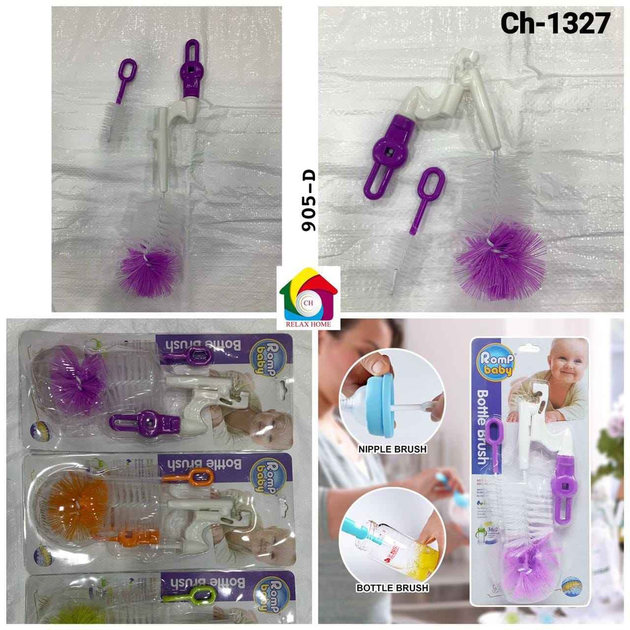 2pcs Folding Bottle brush