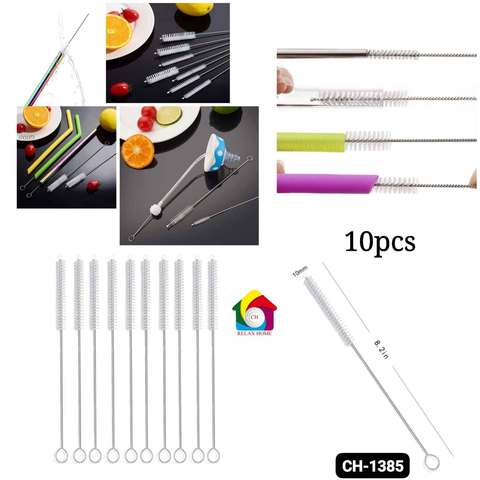 10pcs Straw Cleaning Brush