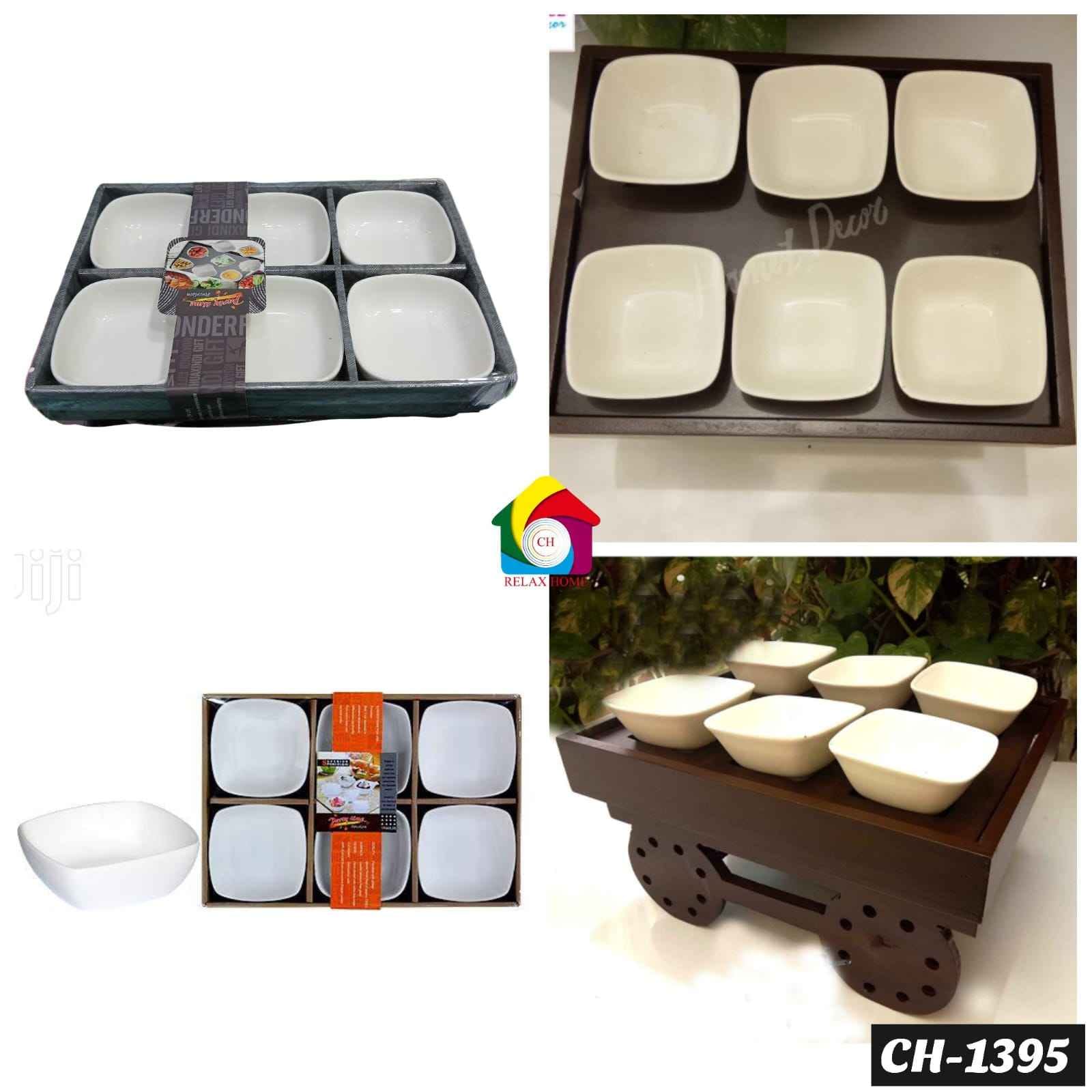 6pcs Square Creamic Bowl