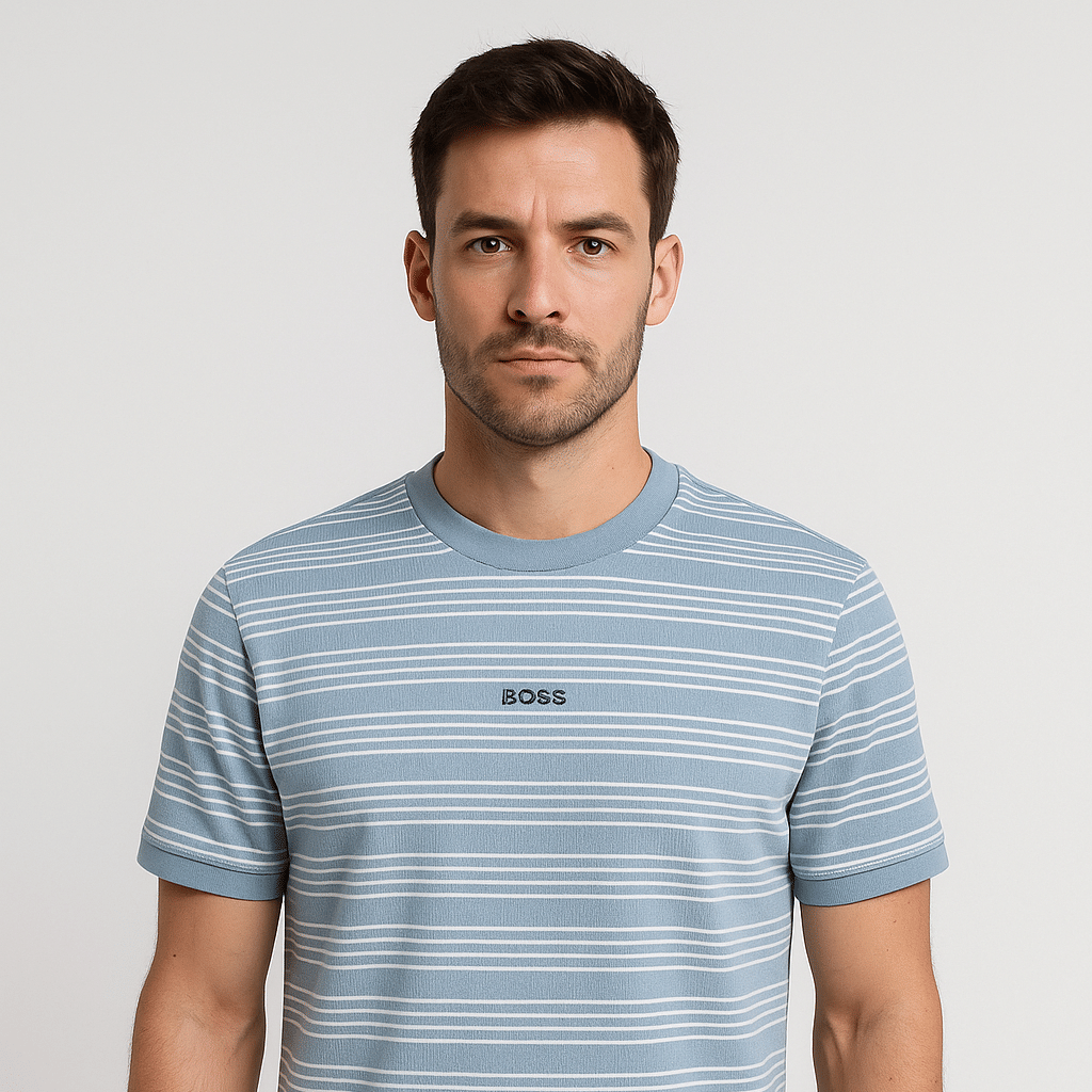BOSS BLUE FARFETCH PREMIUM T-SHIRT