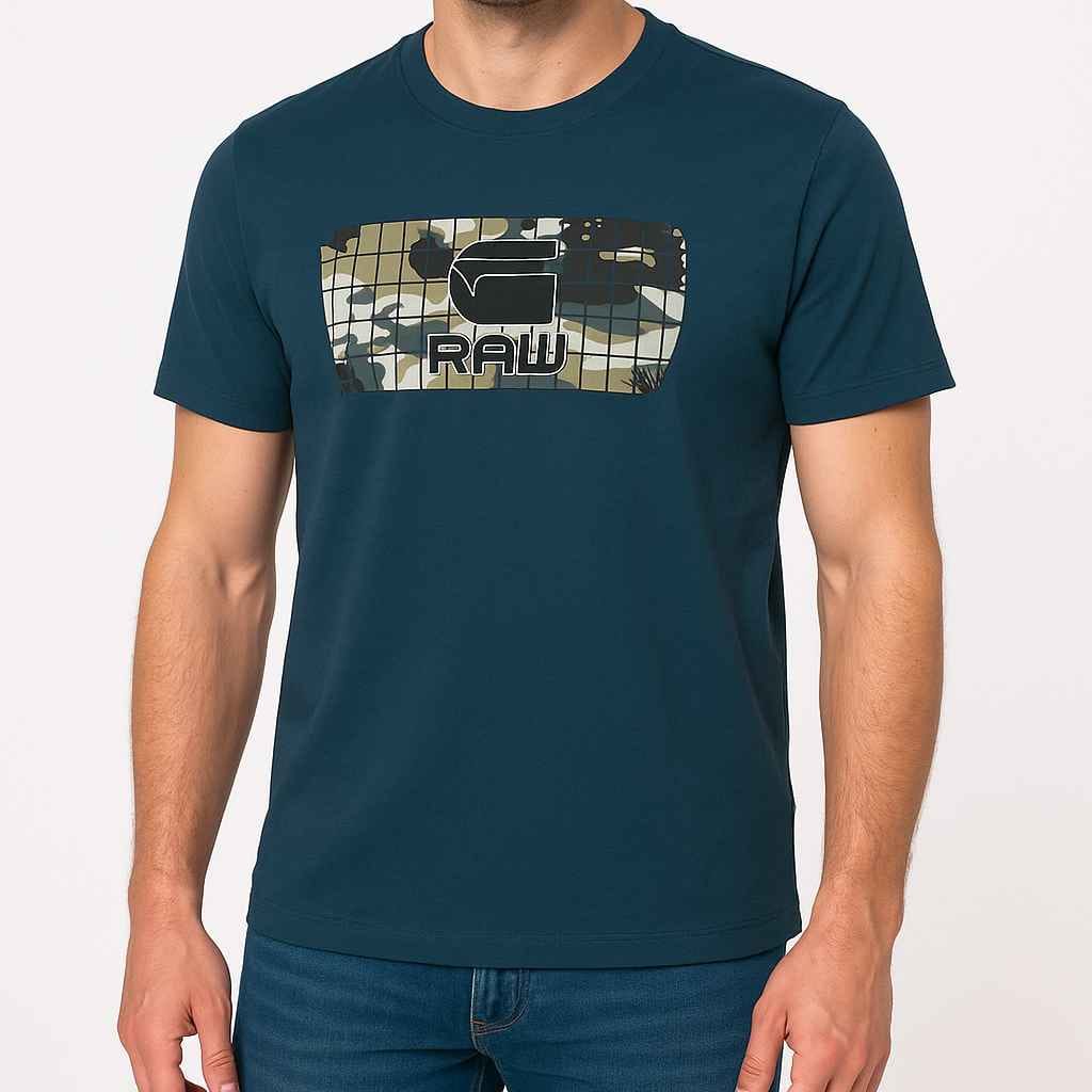 G-STAR RAW D-GREEN PREMIUM T-SHIRT
