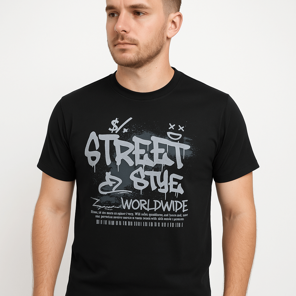 RV TEES BLACK T-SHIRT