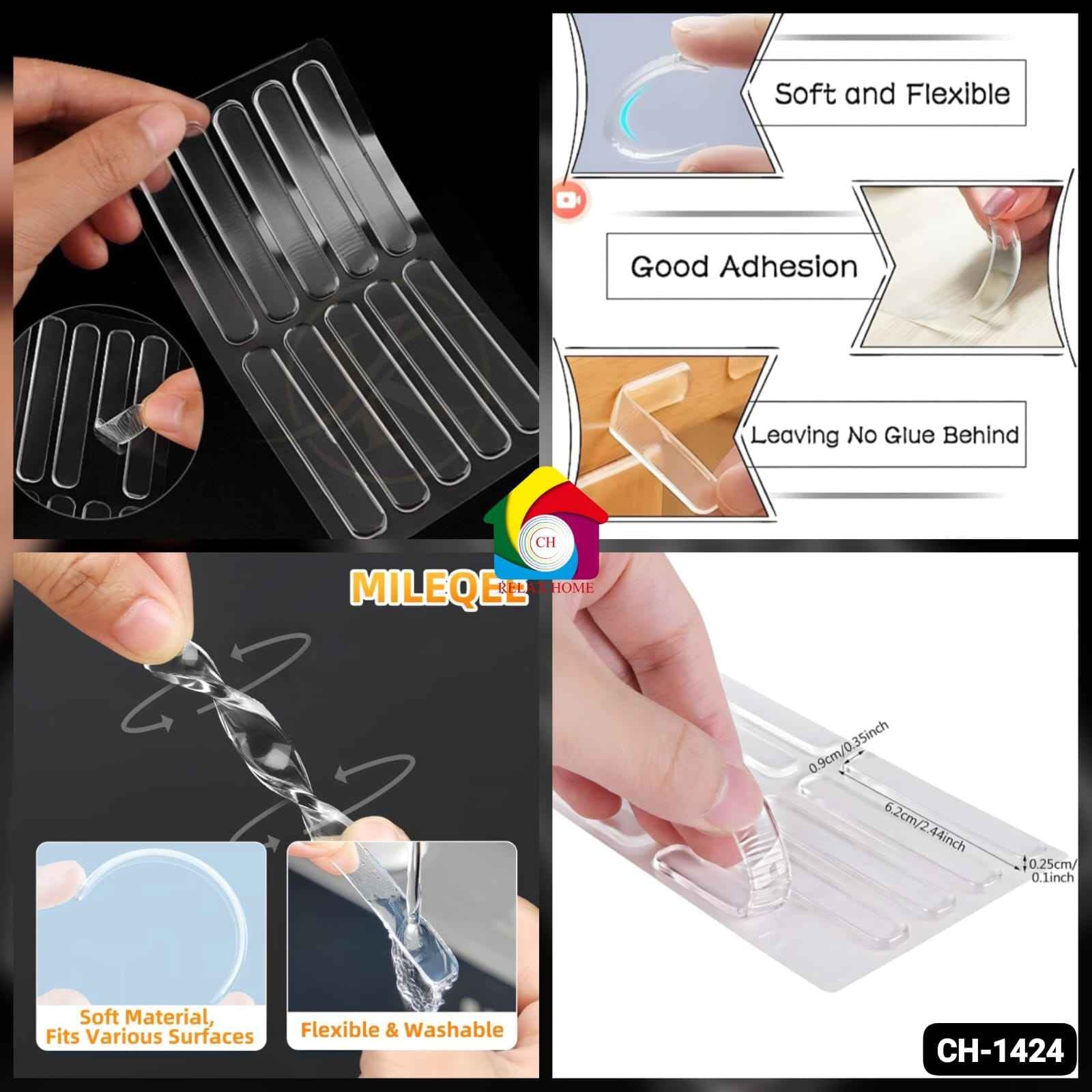 10pcs Silicone Door Stopper