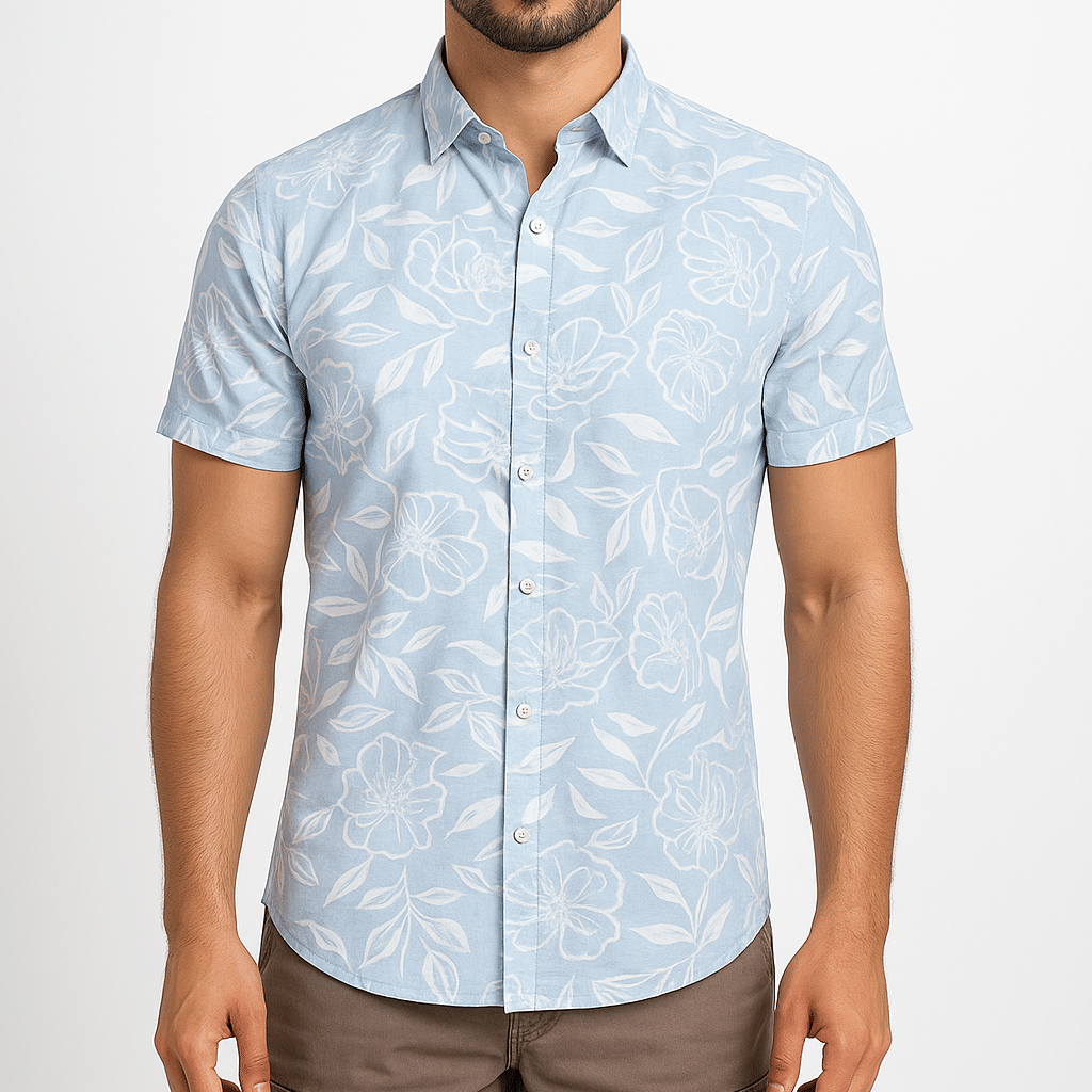 RED FAB PRINTED LINEN LIGHT BLUE_WHITE