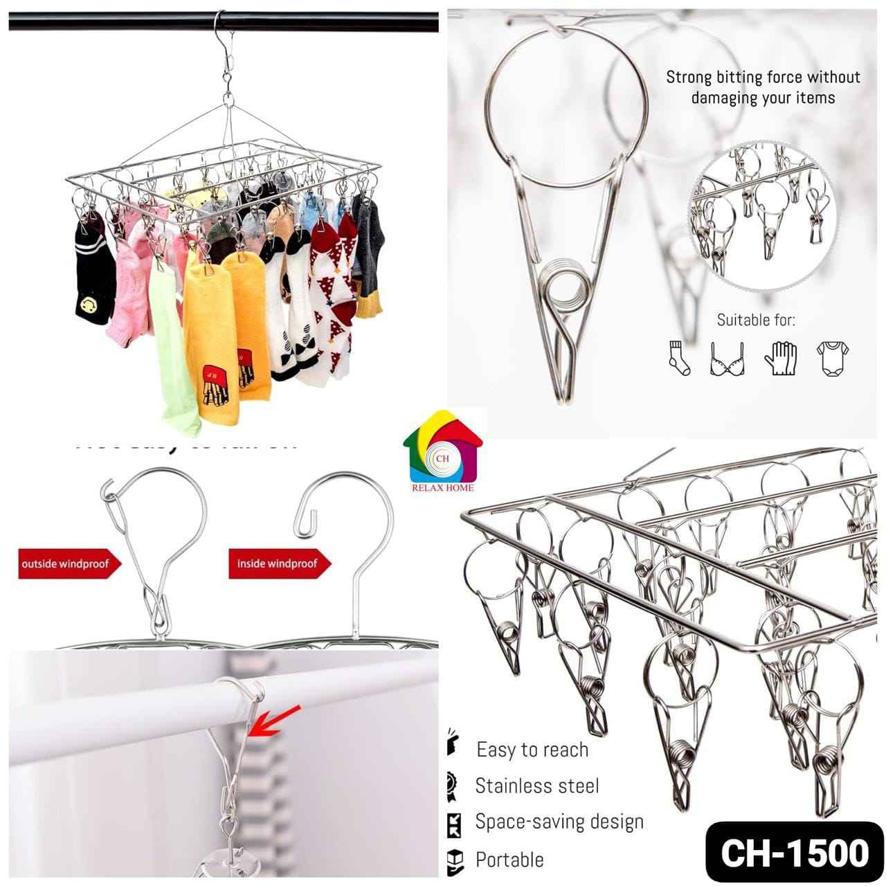 SS Square 20clip Hanger