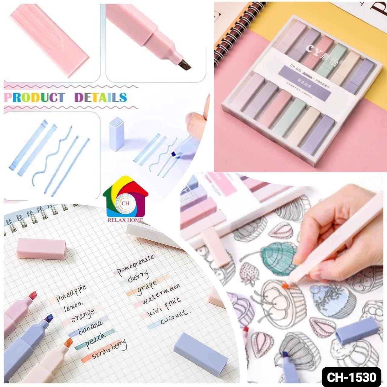 6pcs Highligter Pen