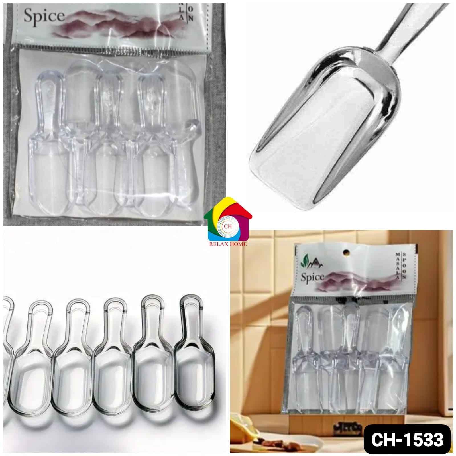5pcs Acrylic Masala Spoon