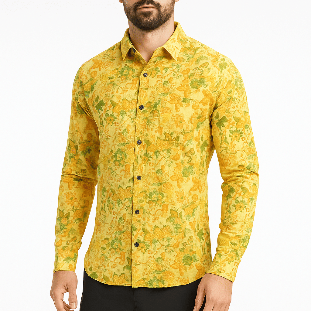 SANGANERI PRINTED FULL SLEEVE SHIRT