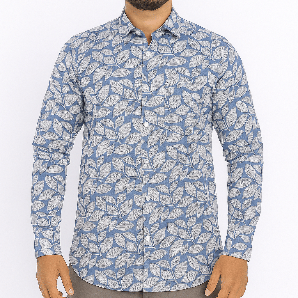 SANGANERI PRINTED FULL SLEEVE SHIRT