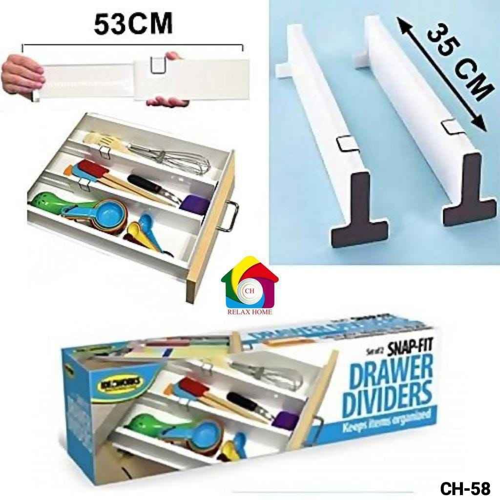 Snap-Fit Drawer Dividers