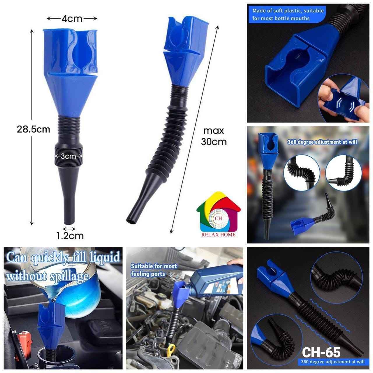 Flexible Fuel Funnel