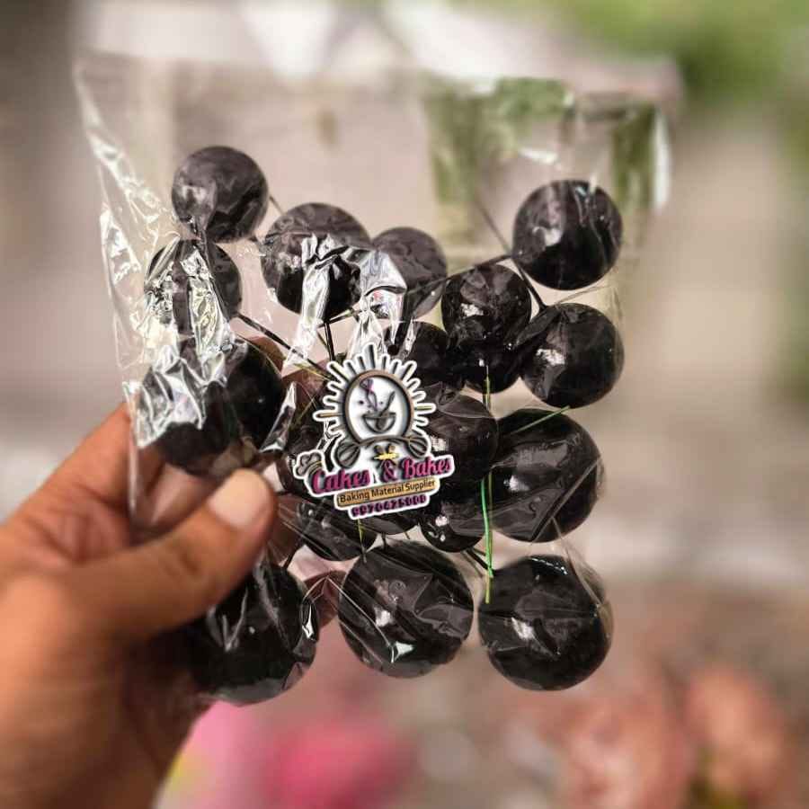 Black Faux Ball