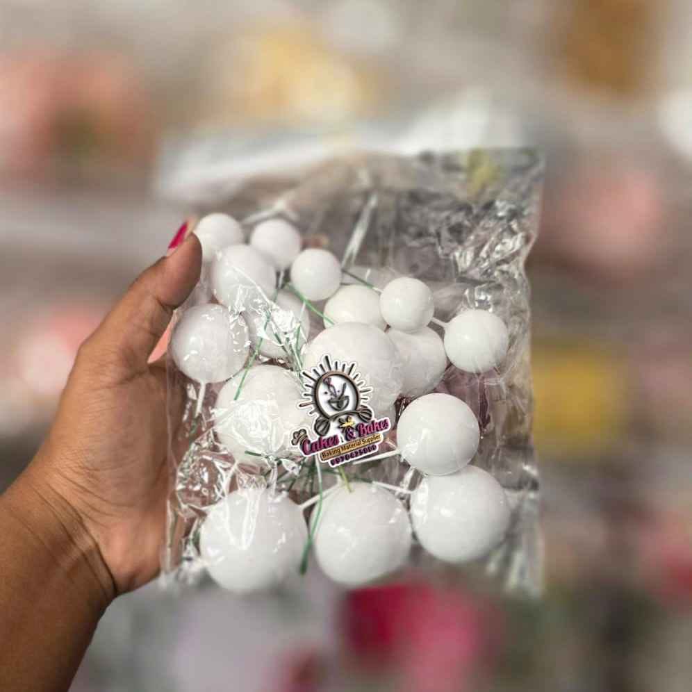 White Faux Ball