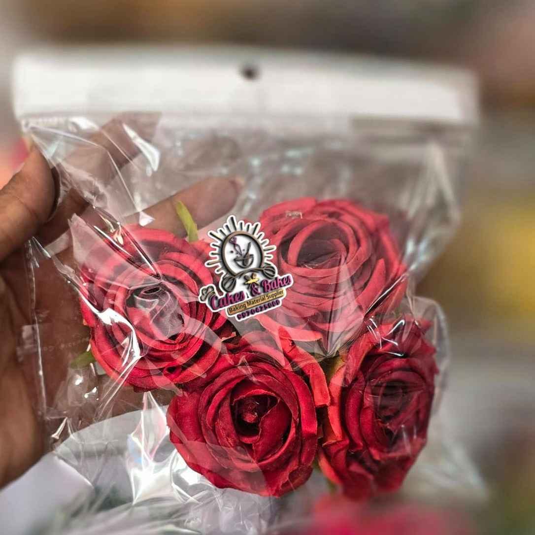 4 Pic Red Rose Flower