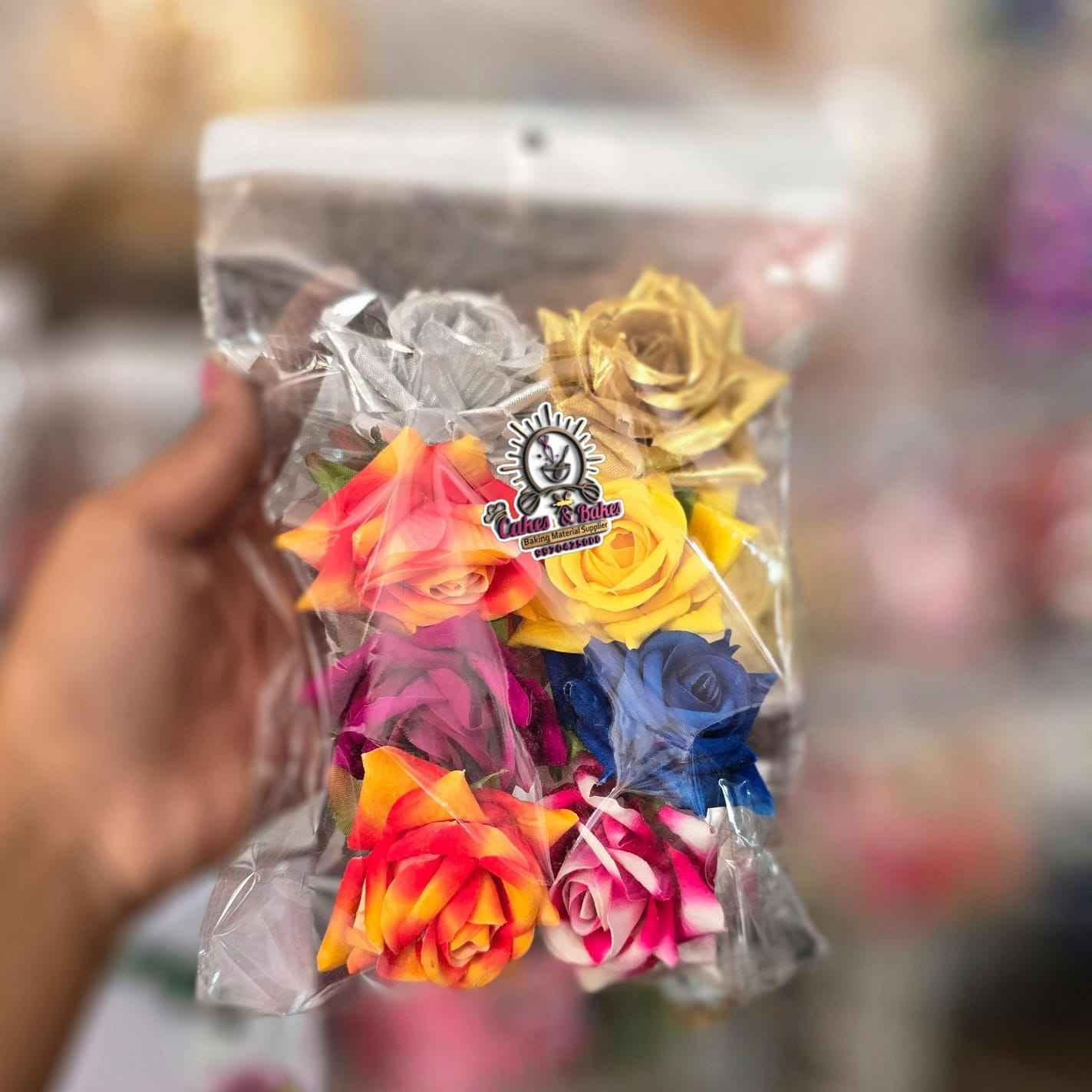 8Pcs velvet Flower 