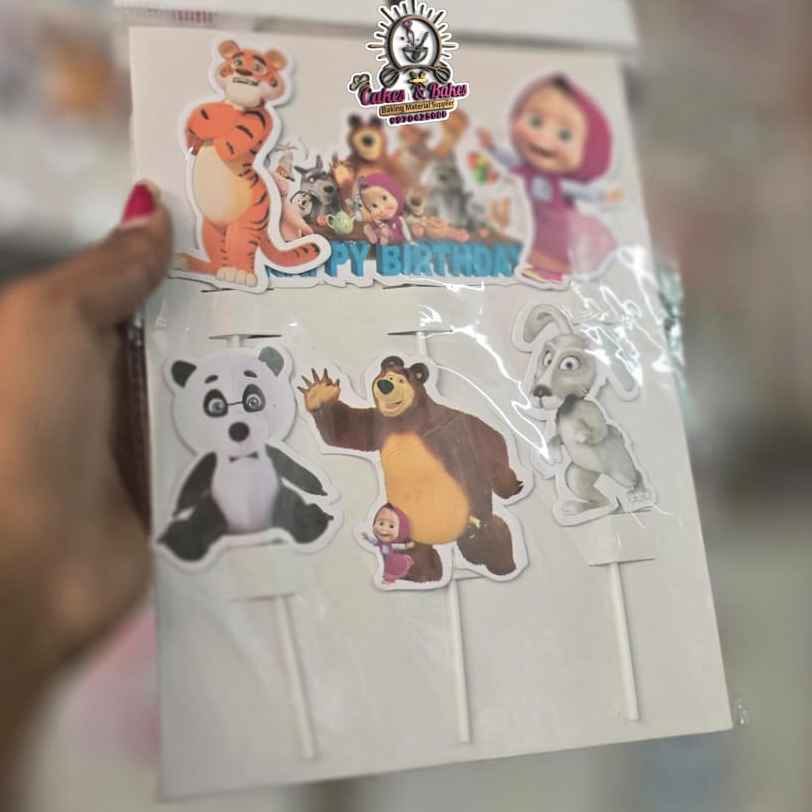 Masha & bear Theme Topper 