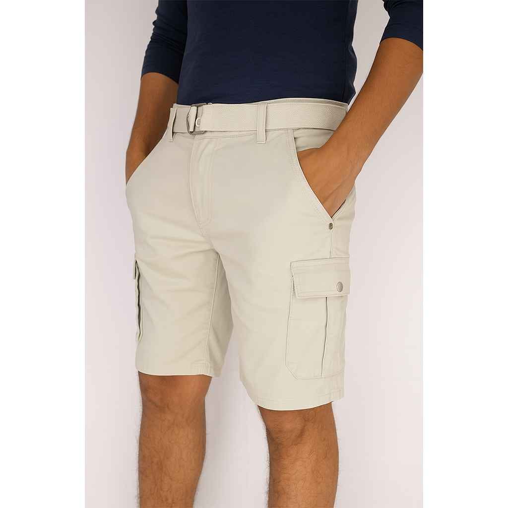 Solid Men Beige Chino Shorts