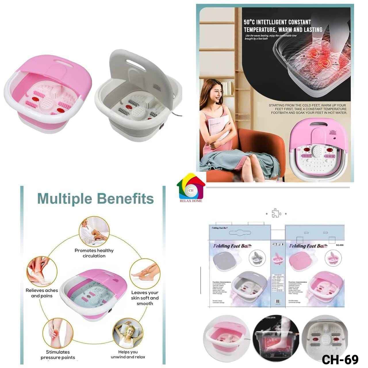 Electric Foldable Foot Spa Bucket