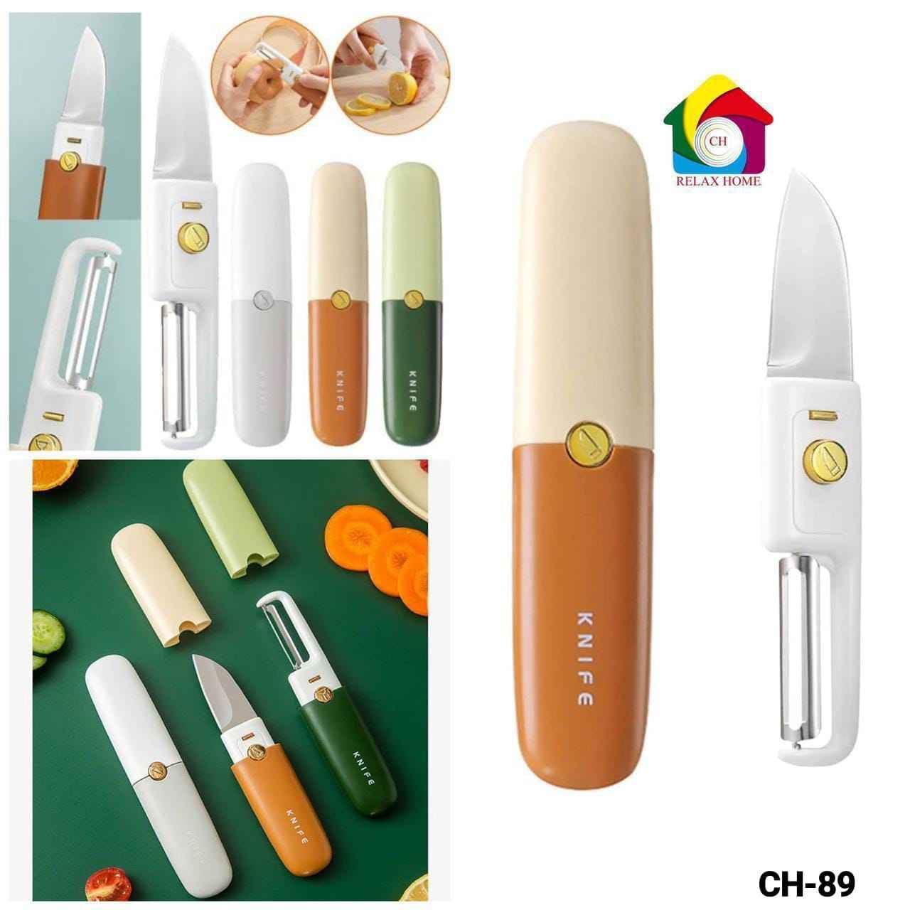 2 in 1 SS Fruit Knife Peeler