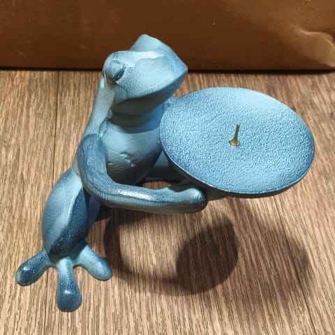 FROG CANDLE STAND