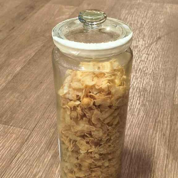 IKEA JAR WITH GLASS LID