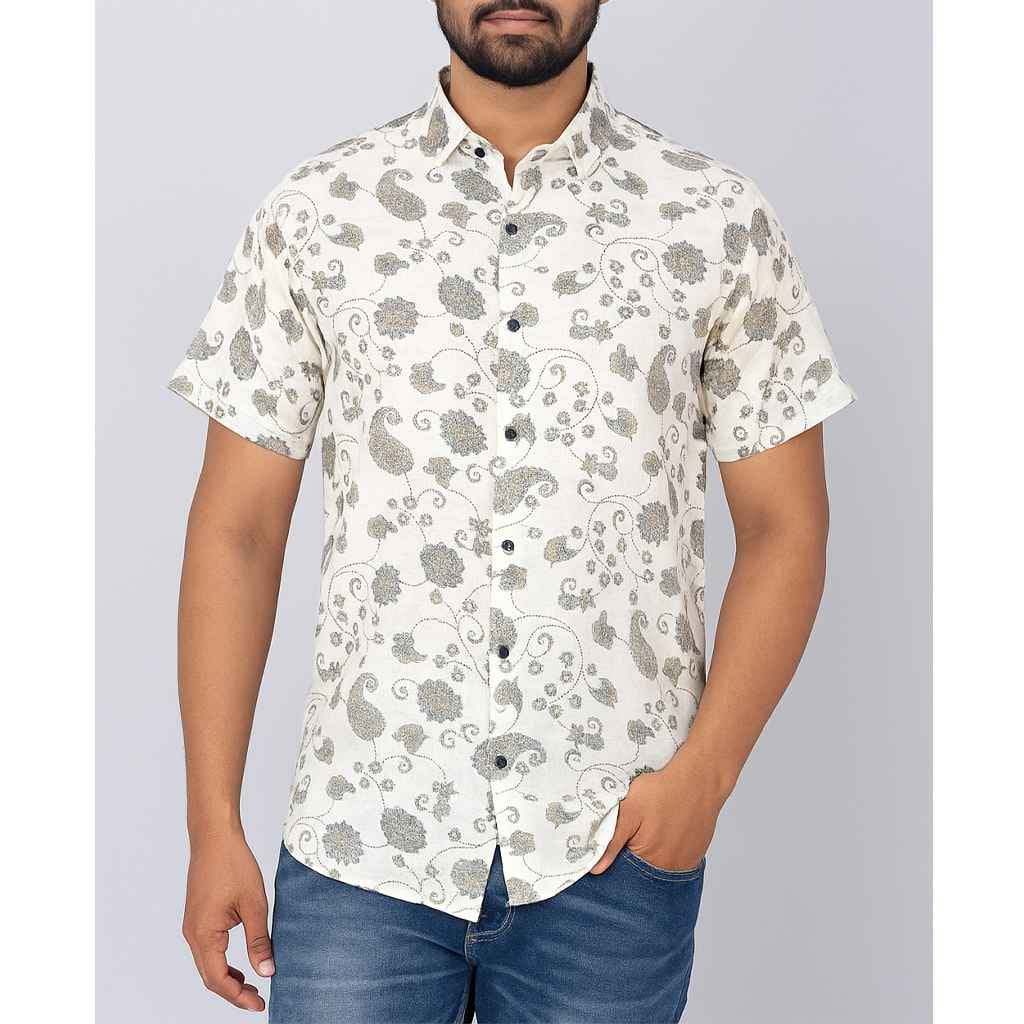 RED FAB PRINTED IMPORTED WHITE