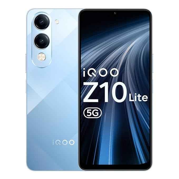 iQOO Z10 Lite 5G (Titanium Blue, 6GB RAM, 128GB Storage)
