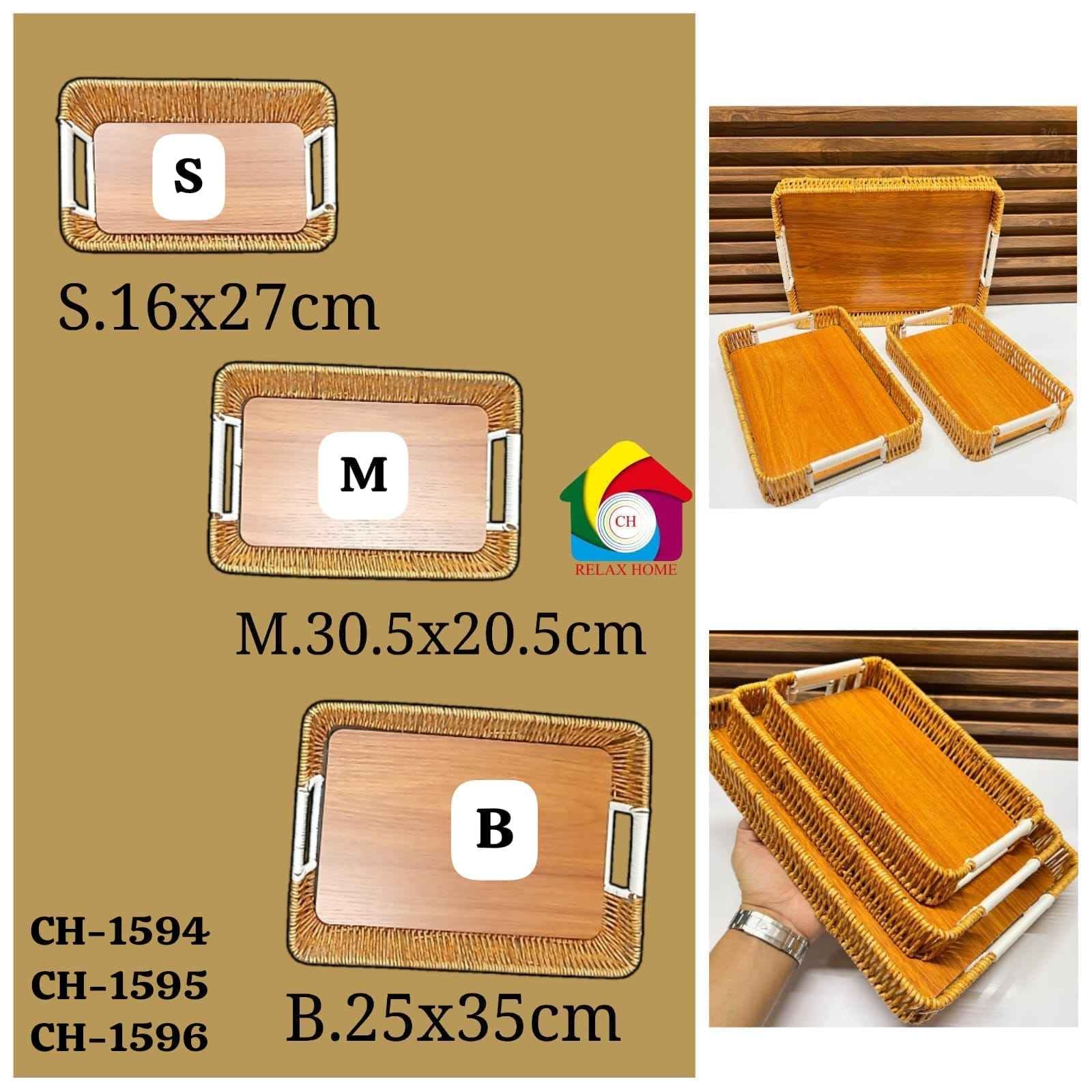 M-30.5*20.5cm Wooden Fruit Basket