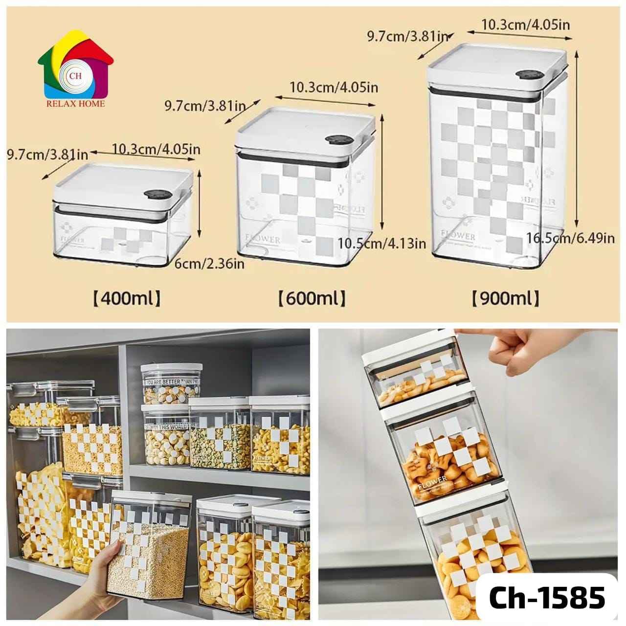 400ml Arcylic Food Container