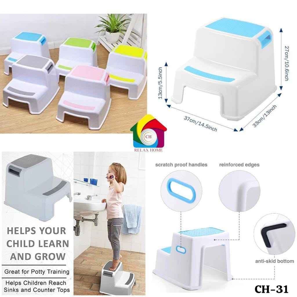 2 step plastic stool
