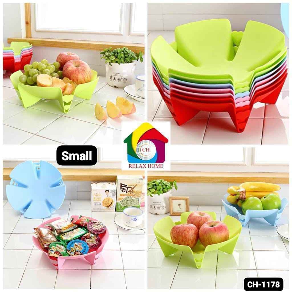 small plastic fancy fruit bowl