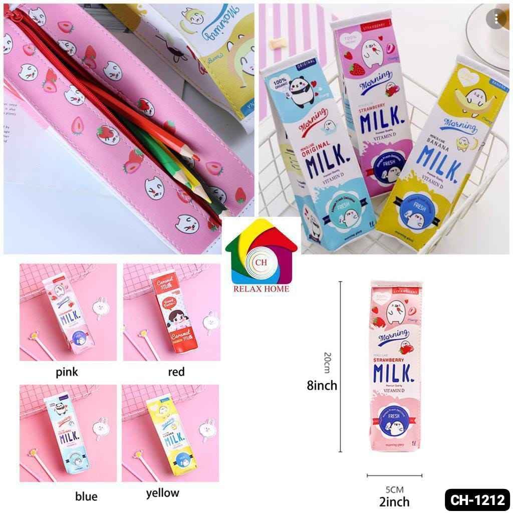 milk pencil pouch