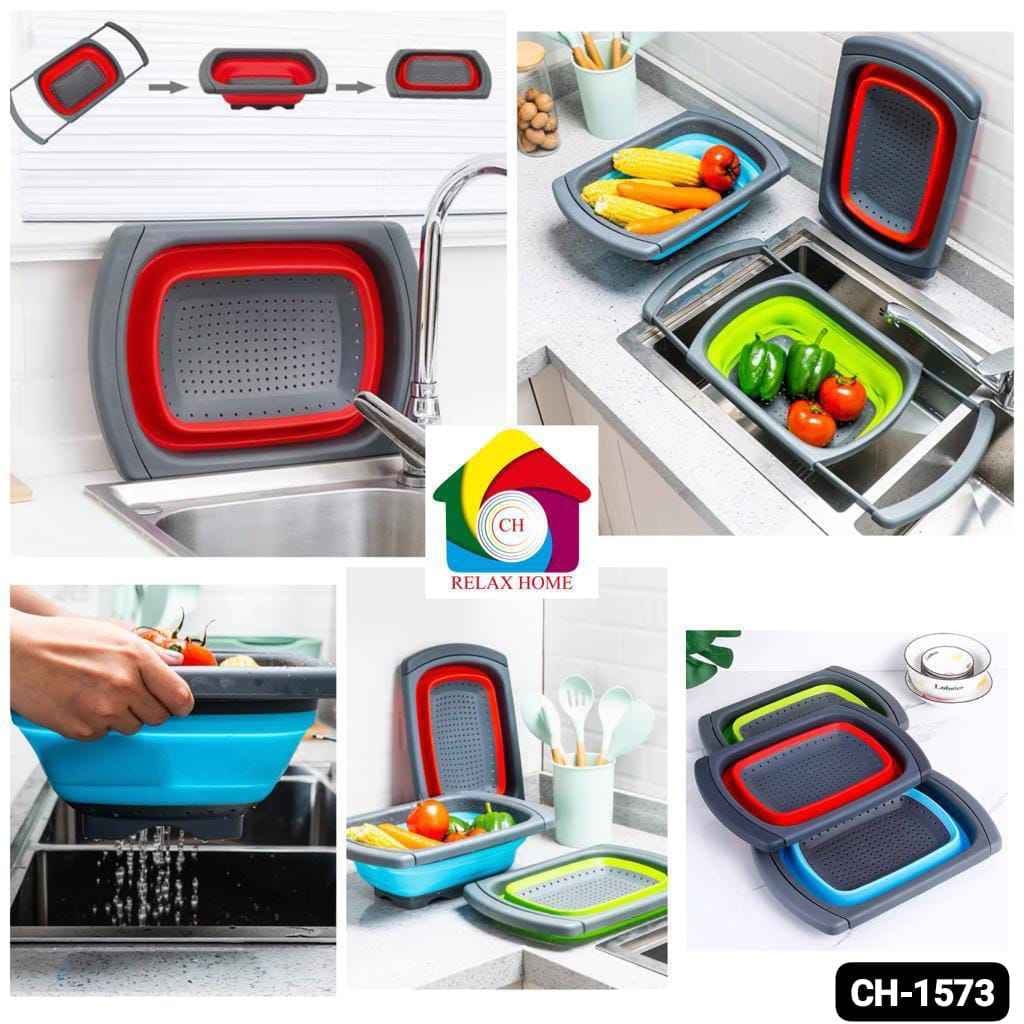 siliocne foldable drain basket