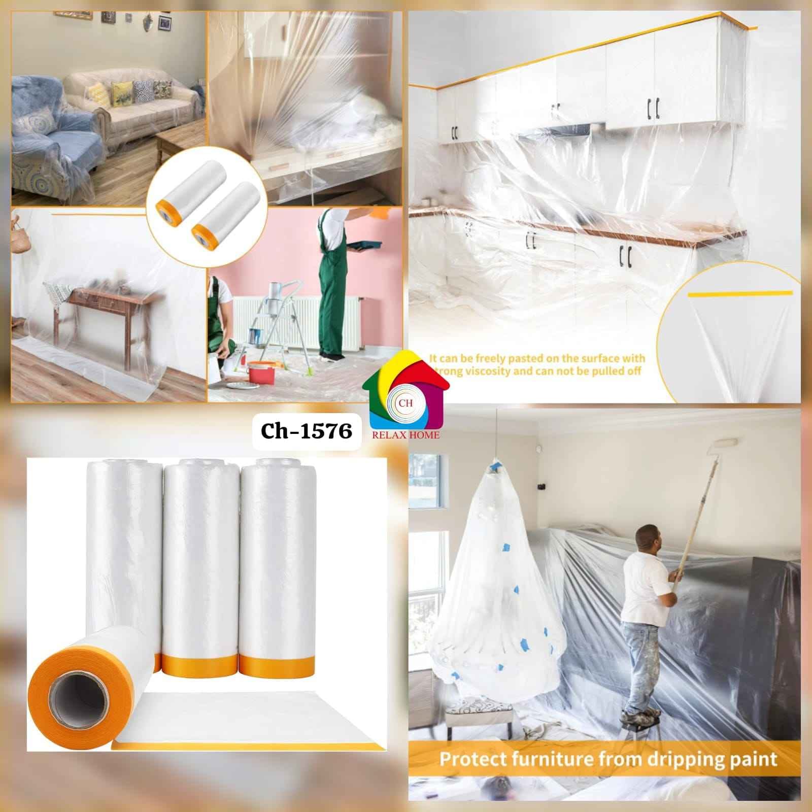 10m Painters Plastic film roll