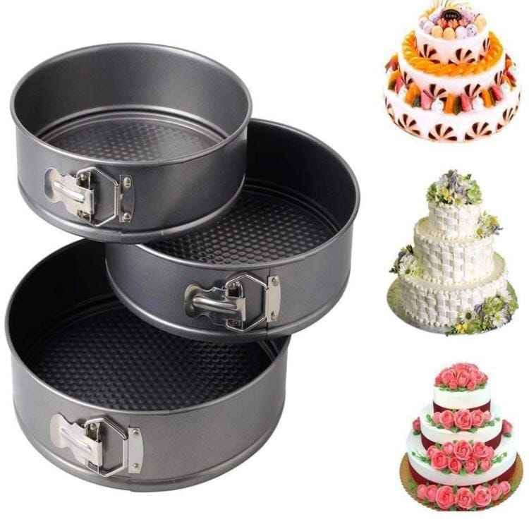 3pcs round cake mould