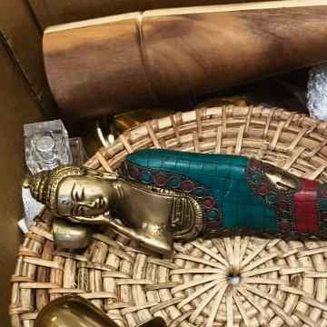 ANTIQUE SLEEPING BUDDHA