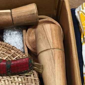 WOODEN PAPER GRAINDER