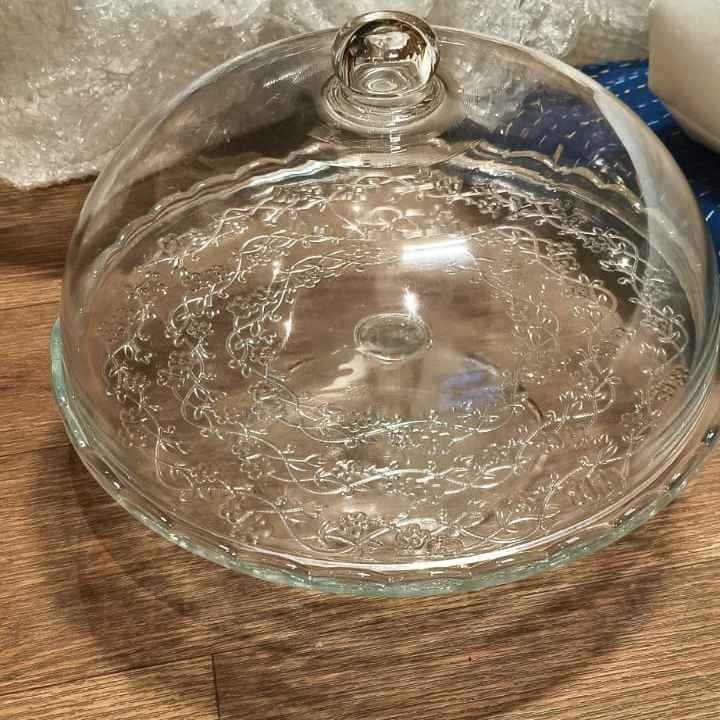 PLAIN CAKE STAND WITH LID