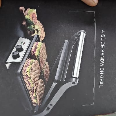 USHA ICHEF SANDWICH GRILL 4 SLICE SS