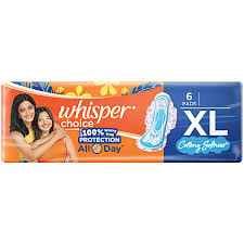 WHISPER CHOICE XL 6+1 RS 45/-