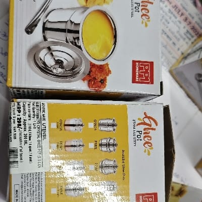 PPI CRYSTAL GHEE POT STEEL 300ML
