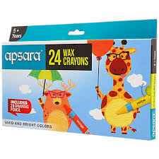 APSARA WAX CREYONS 24 COL RS 70/-
