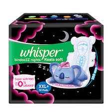 WHISPER BINDAZZZ NIGHTS RS 110/-