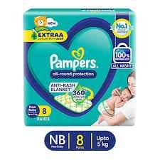 PAMPERS NEW BABY RS 100/-