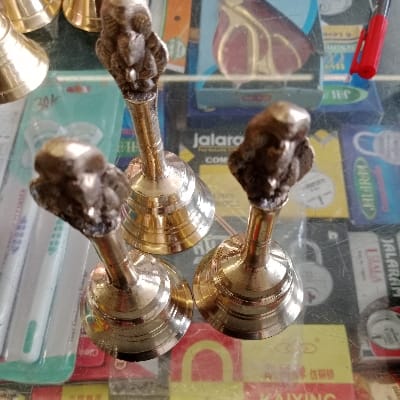 BRASS BELL 5 NUMBER GANTI