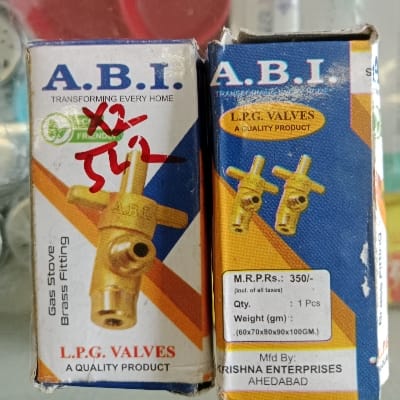 A.B.I L.P.G GAS VALVES WITH CHUDI 2 BURNER