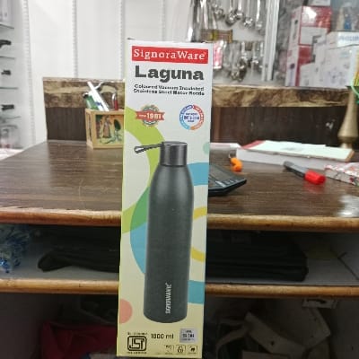SIGNORA WARE LAGUNA COLOURED VACUUM INSULATED STAINLESS STEEL WATER BOTTLE ITEM CODE 44104..1000ML